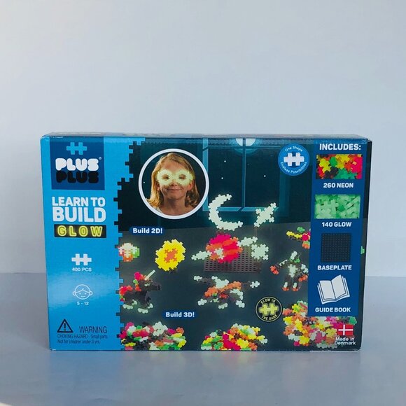 Plus Plus - Learn to Build Set Glow in The Dark - 400 Pieces Age 5 - Picture 14 of 16